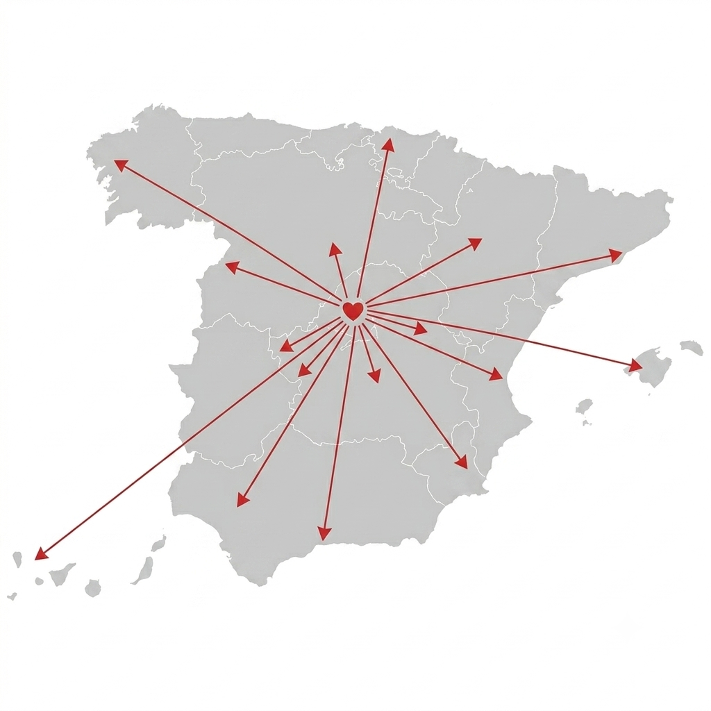 Mapa de puntos de venta del Korean Korner